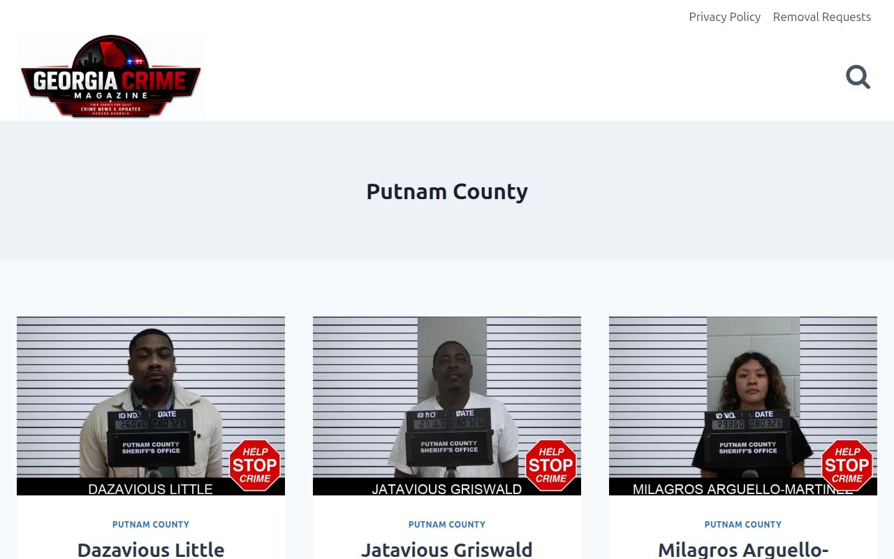 Unofficial Putnam County crime news and booking coverage source